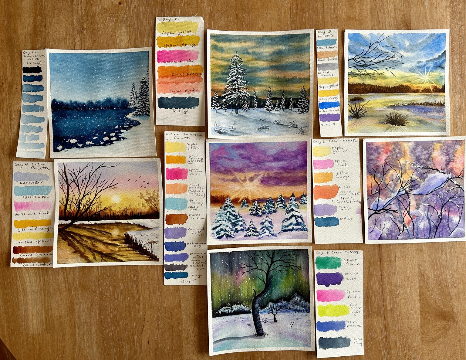 Watercolor Winter Wonderland - image 9 - student project