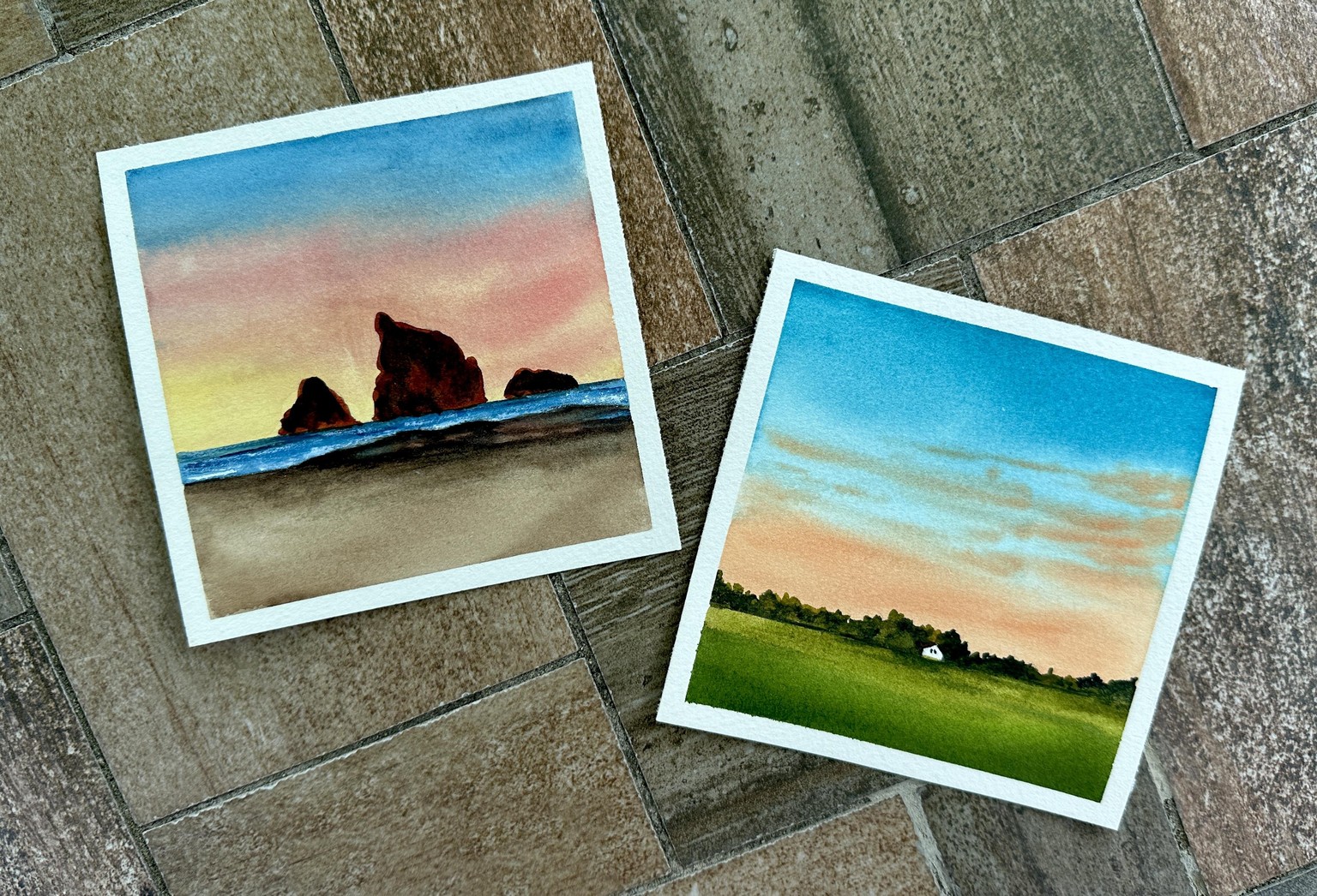 30 Days of Mini Watercolor Landscapes - image 14 - student project