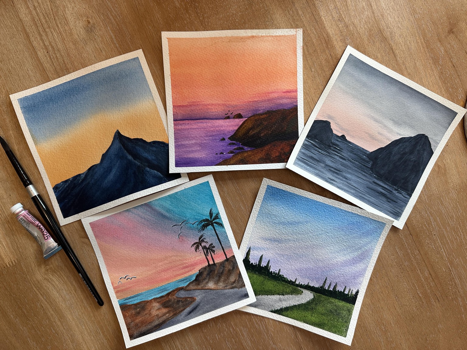 Watercolor Pastel Skies - image 1 - student project