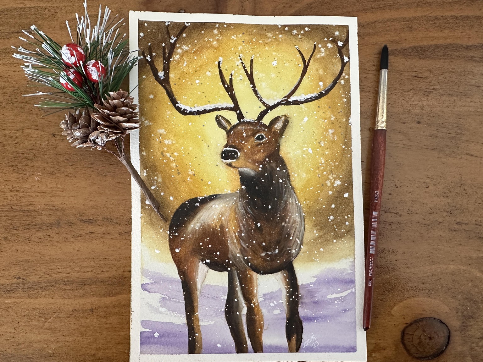 15 Festive Paintings for a Magical Christmas - image 3 - student project