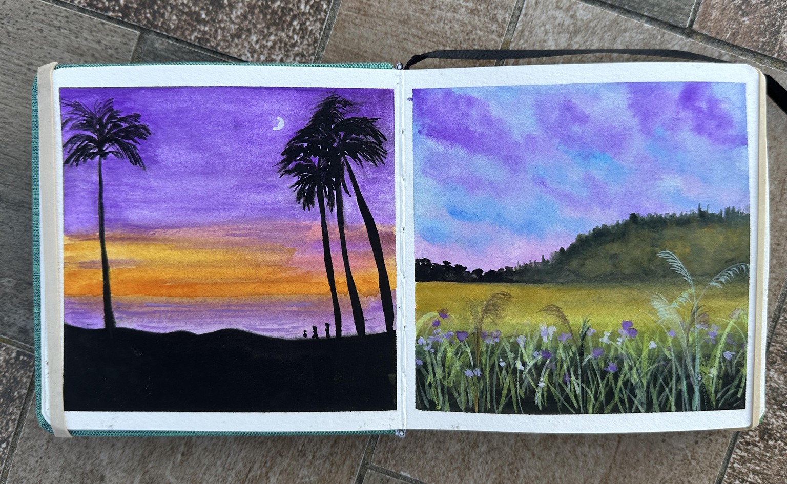30 Gouache Landscapes w/Umashree - image 2 - student project