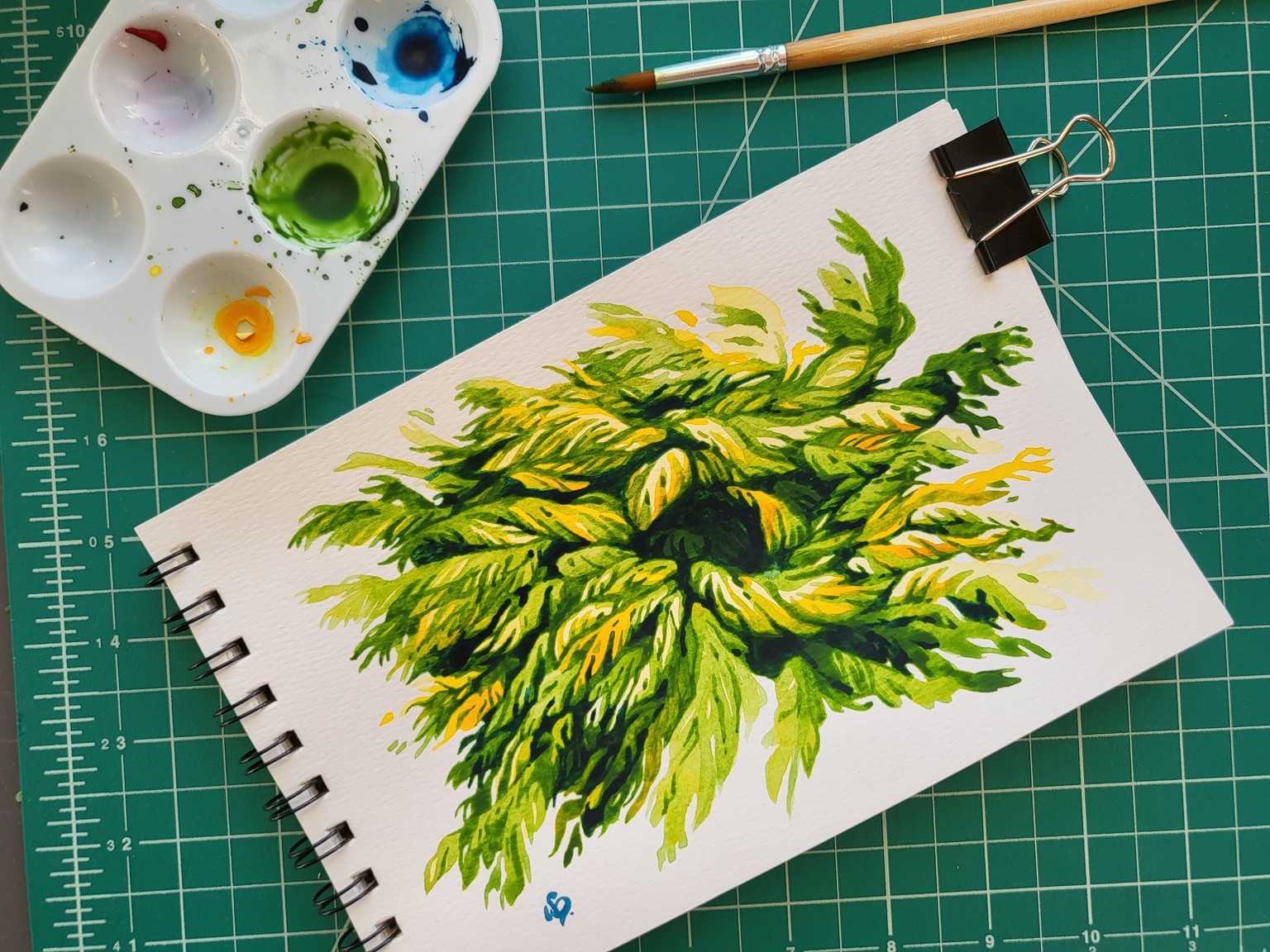 Negative Technique - Watercolor - image 2 - student project