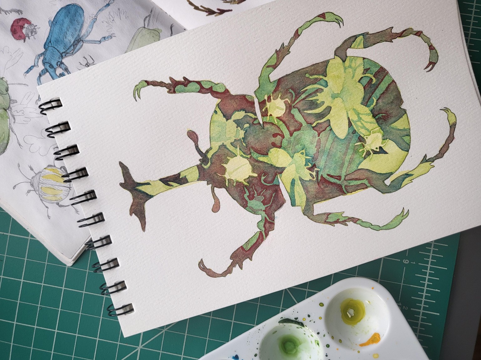Negative Technique - Watercolor - image 1 - student project