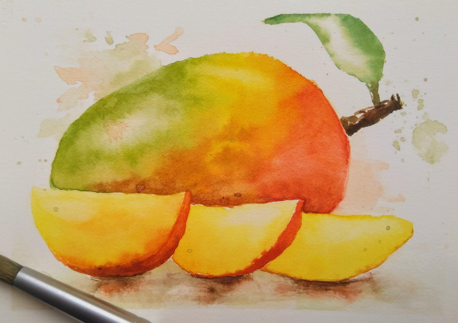 Watercolour Mangoes - image 1 - student project