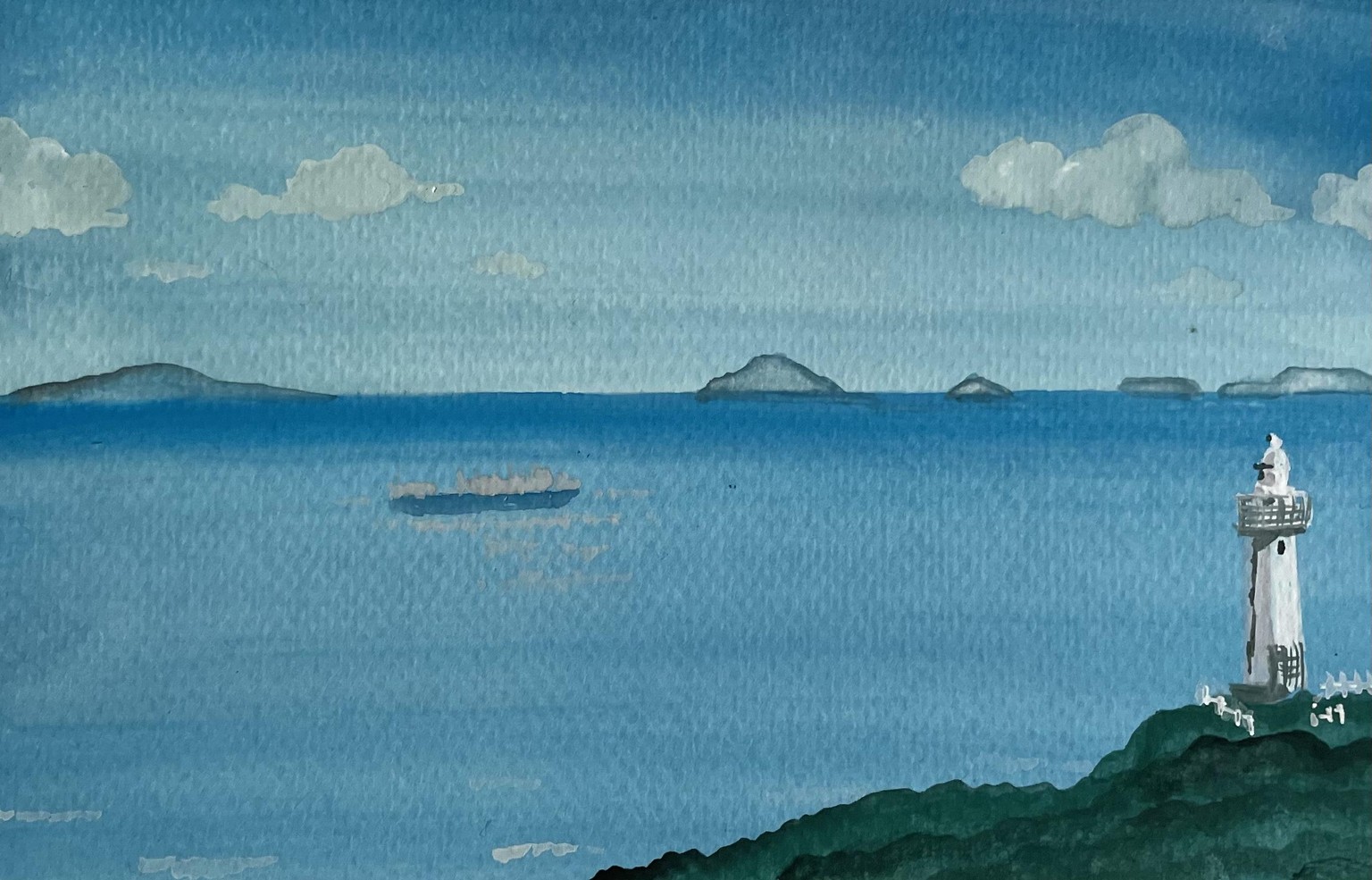 Seascapes/Cape Tsumeki (Gouache) - image 3 - student project