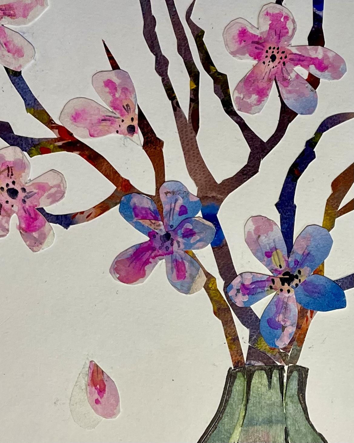 Flower/vase (painted paper) - image 1 - student project