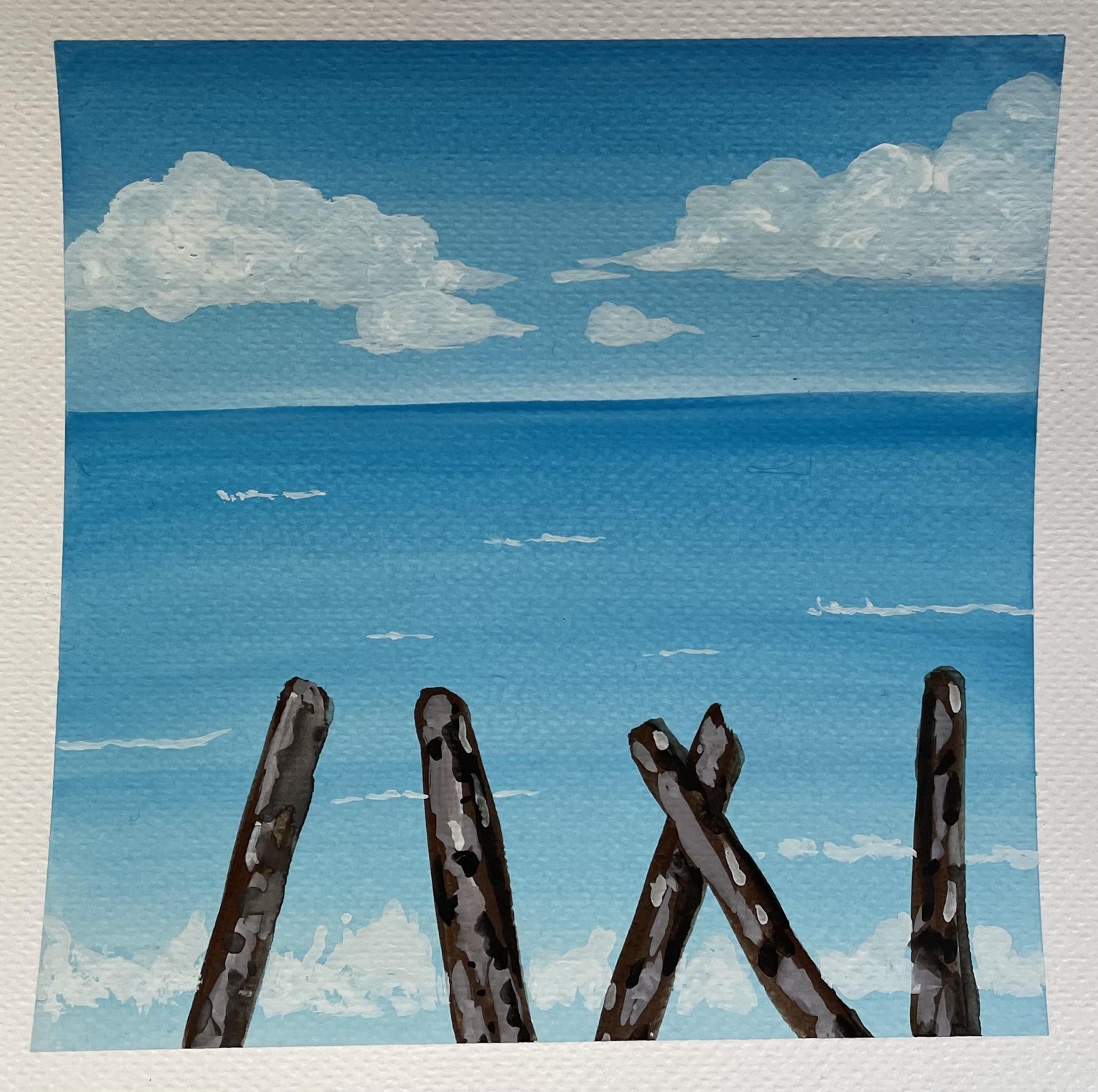 Seascapes/Cape Tsumeki (Gouache) - image 1 - student project