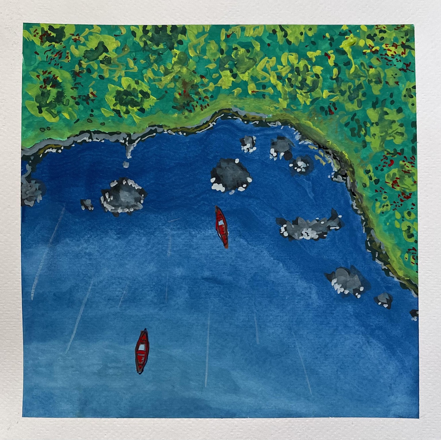 Seascapes/Cape Tsumeki (Gouache) - image 2 - student project