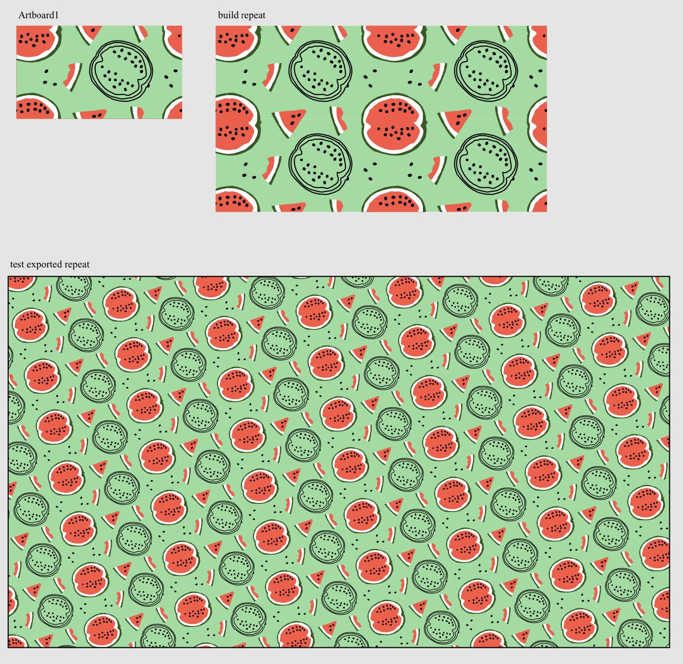 Watermelon patterns - image 1 - student project