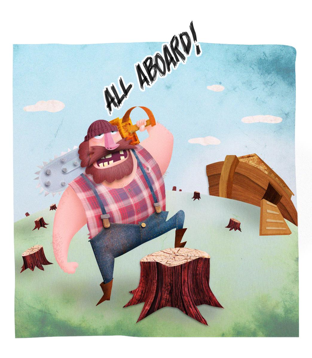 Character Illustration for Beginners: LumberJack - image 2 - student project