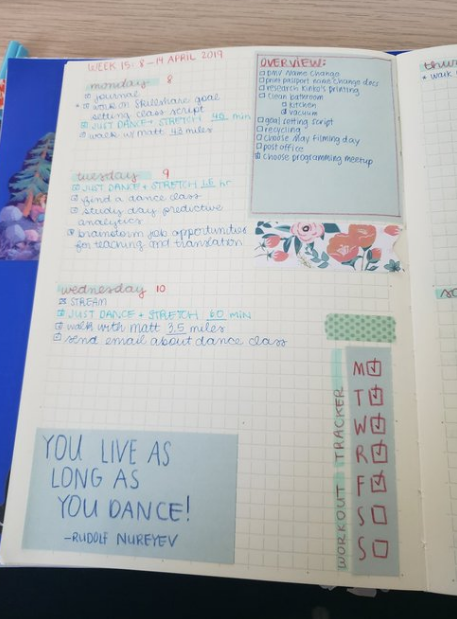 Weekly Spread for April - image 1 - student project