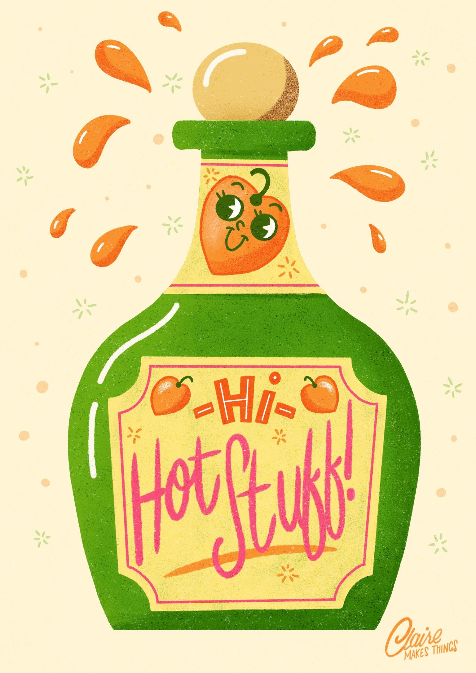 Hot Stuff Hot Sauce Bottles - image 2 - student project