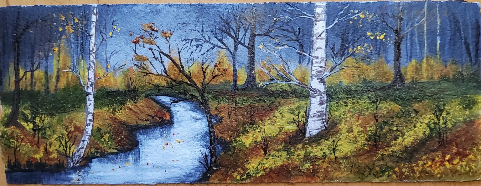 Fall in acrylic - image 1 - student project