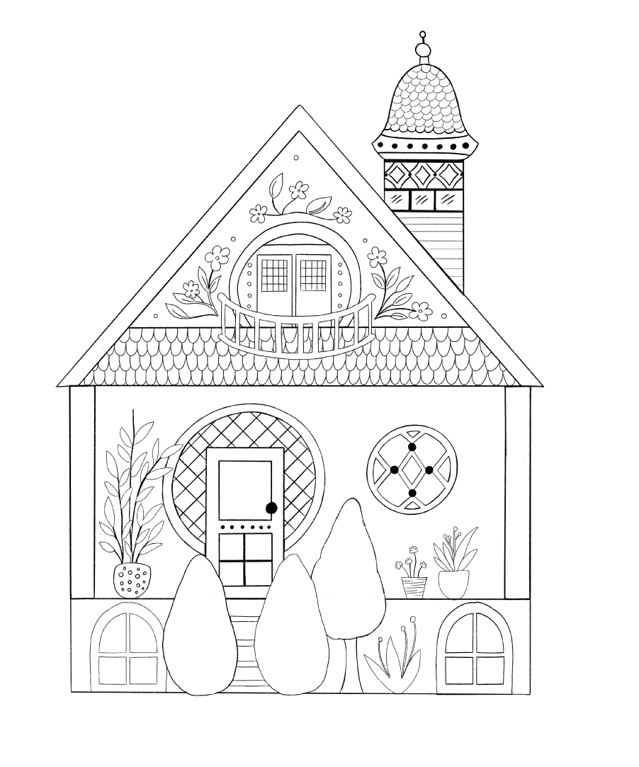 My Unique Little House Illustration - image 5 - student project