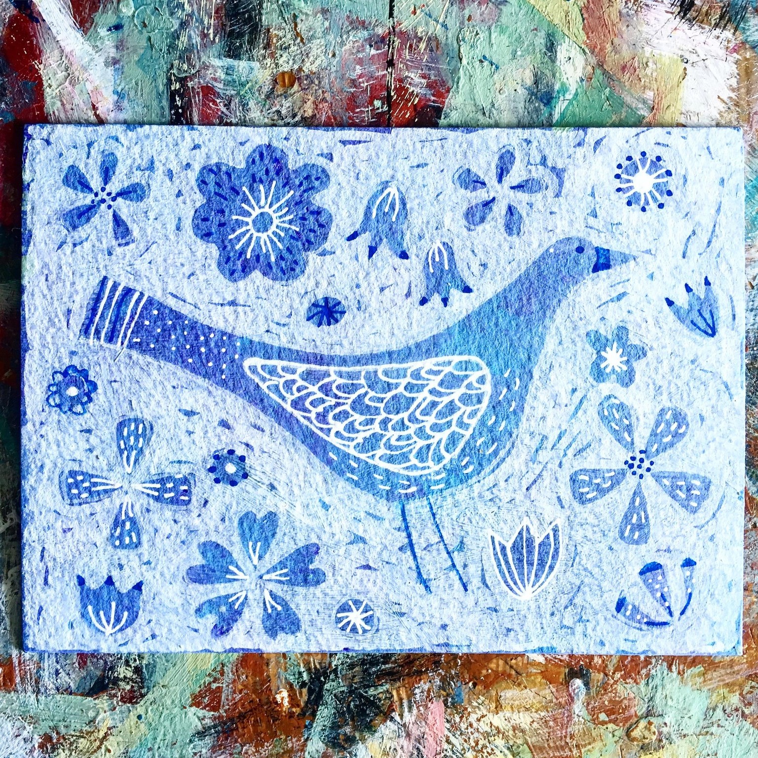 Birds and Flowers Negative Space - image 1 - student project