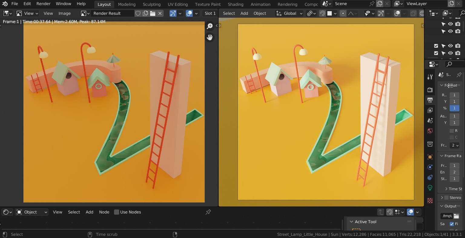 Gail's Newbie Blender Illustration - image 1 - student project
