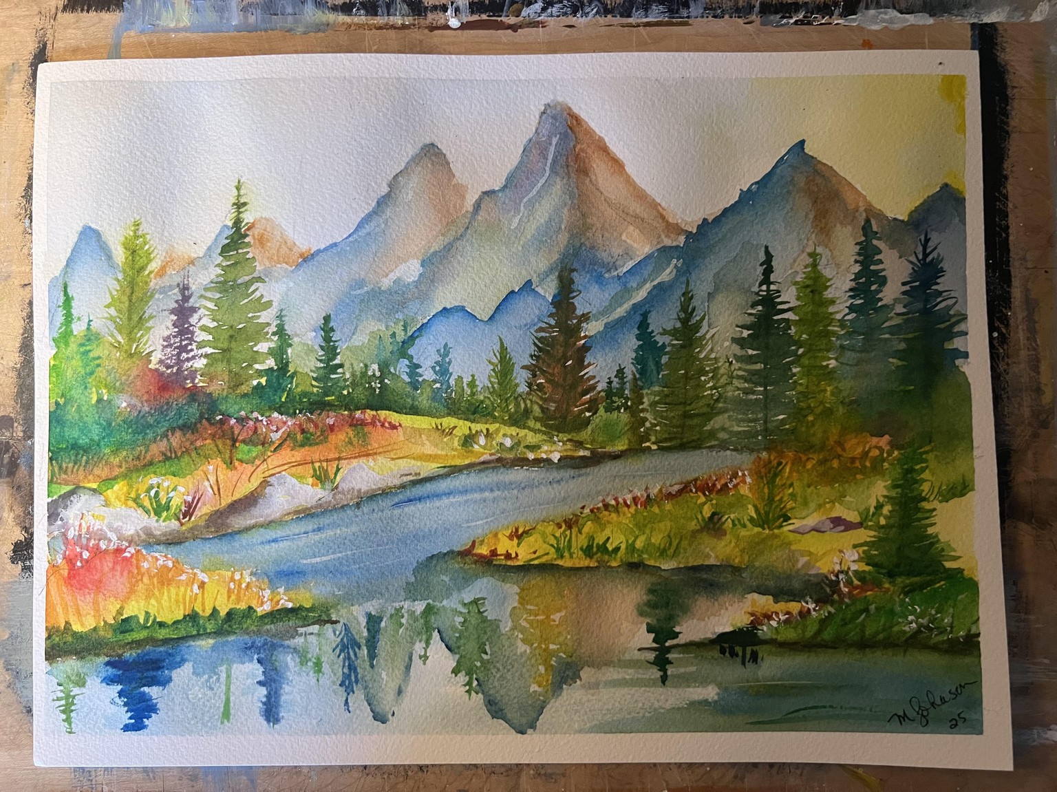 Mountain landscape - image 1 - student project