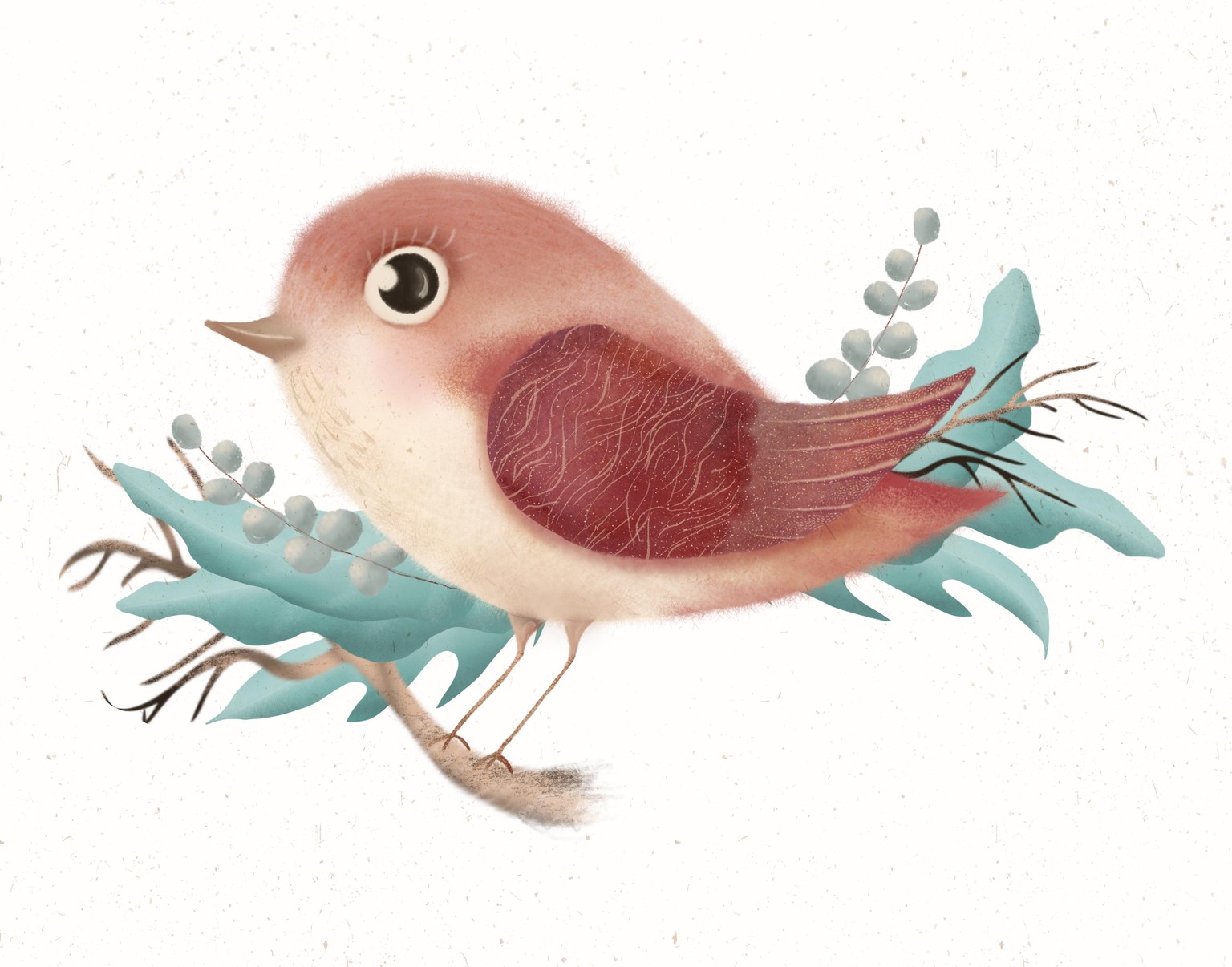 Rustic Bird and Greenery - image 1 - student project