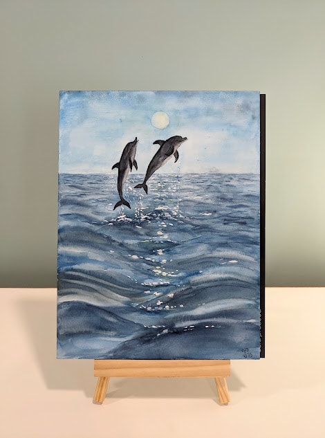 Dolphins on sparkling water - image 1 - student project