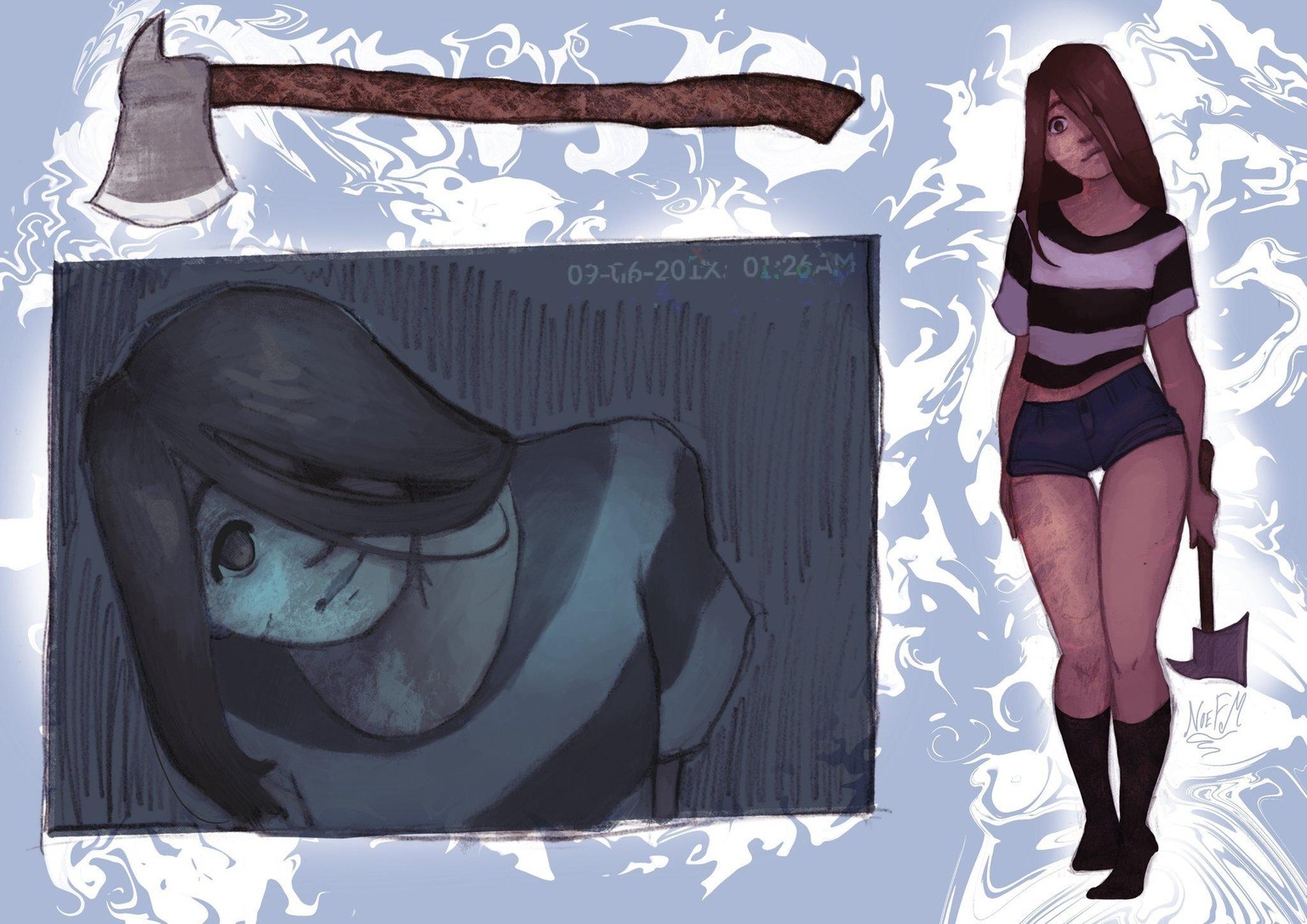 Proceso de ilustración en tradicional y digital. - image 2 - student project
