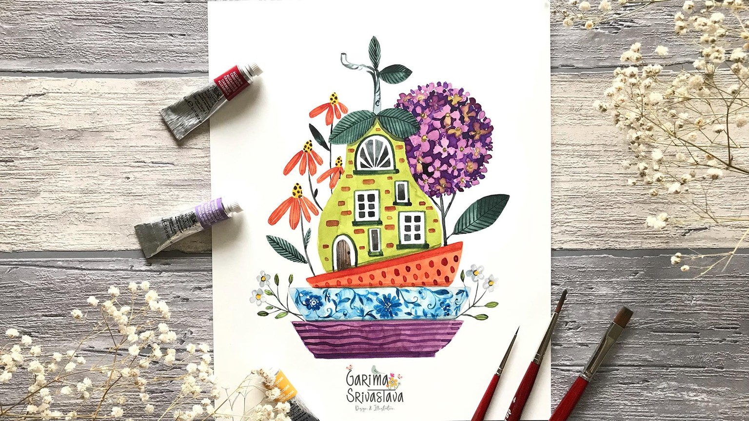Transform Inspiration into Illustration with Imagination: 4 Watercolor Projects - image 4 - student project