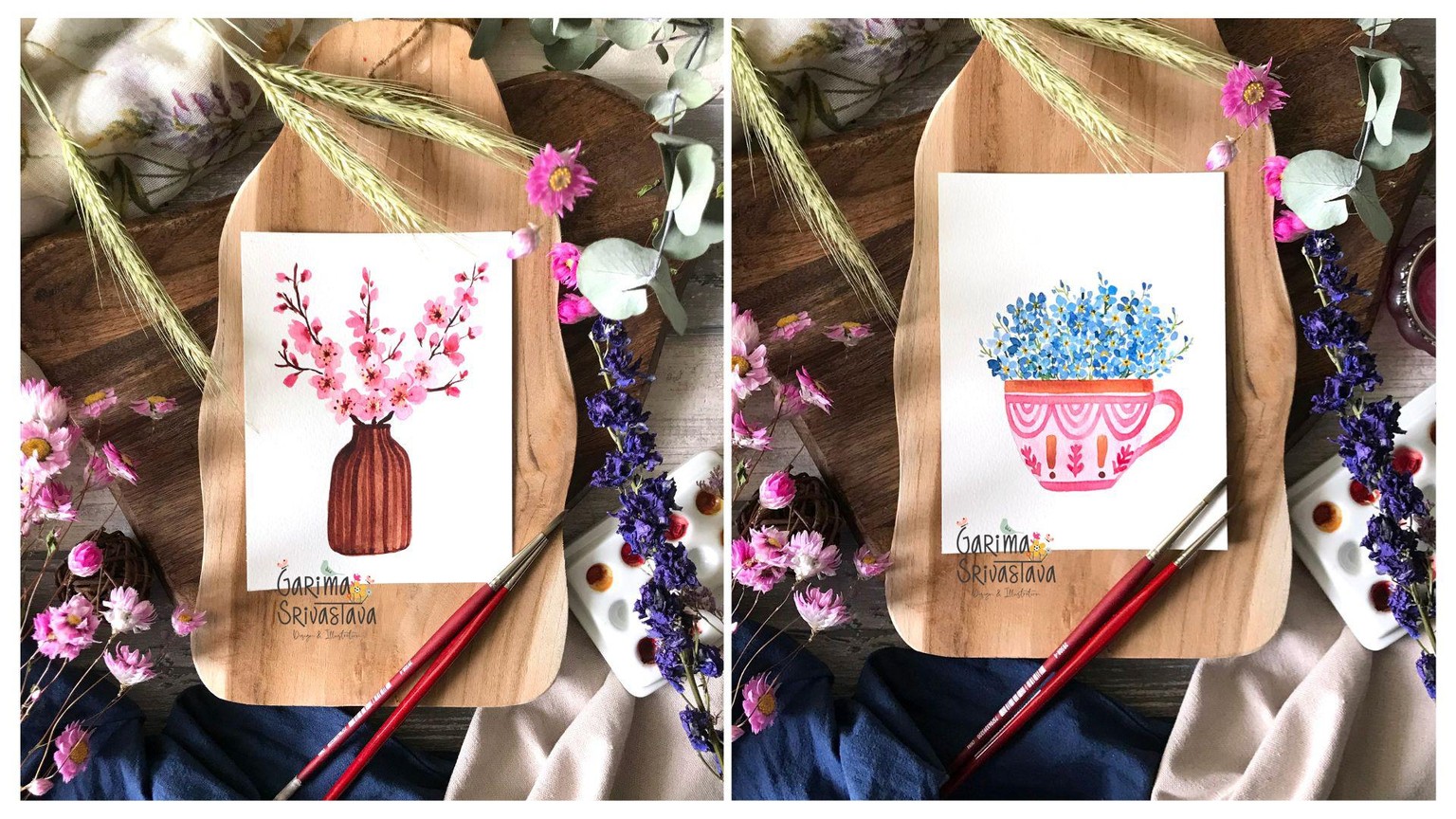 Paint Watercolor Florals to Build a Daily Creative Routine - image 1 - student project