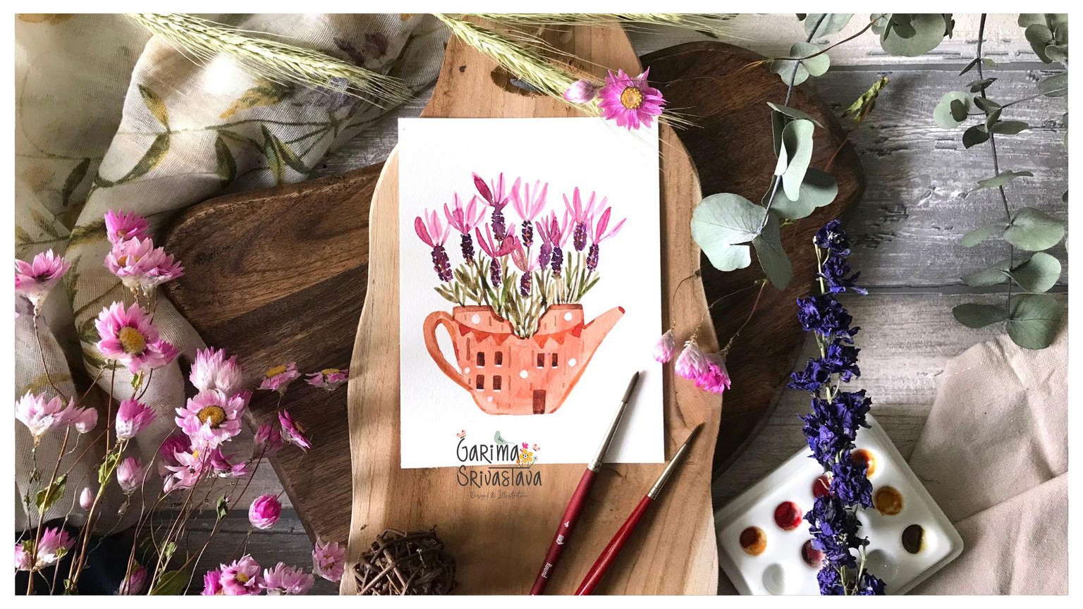 Paint Watercolor Florals to Build a Daily Creative Routine - image 4 - student project