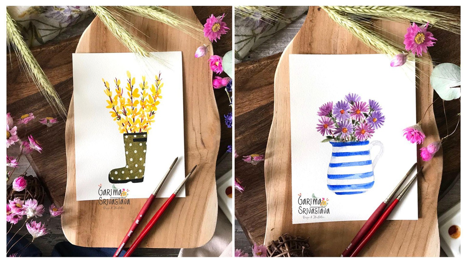 Paint Watercolor Florals to Build a Daily Creative Routine - image 2 - student project