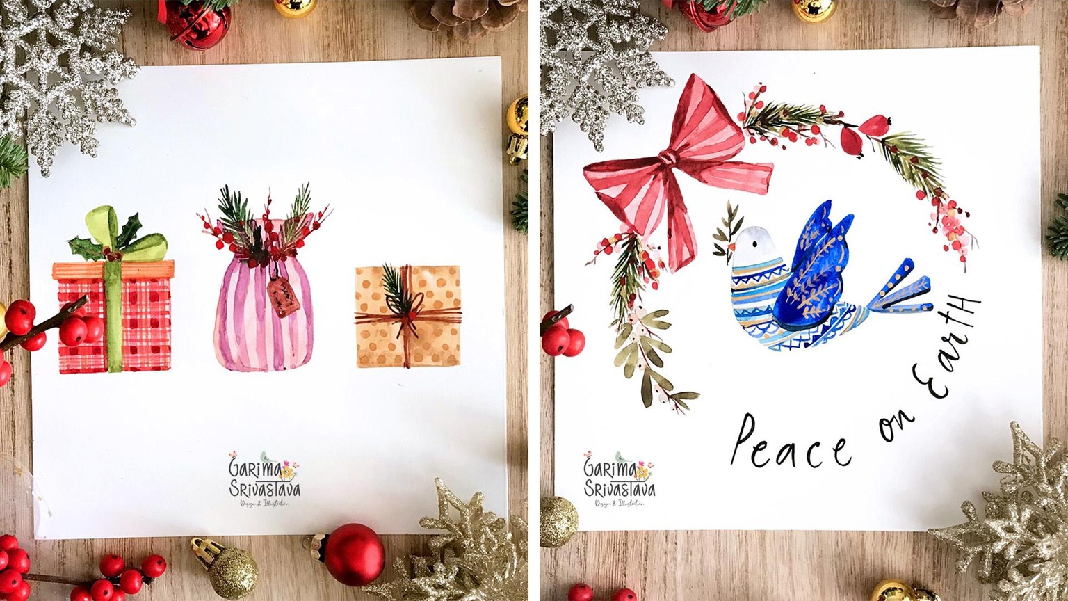 Winter Watercolor Illustration: 7 Festive Holiday Painting Projects - image 3 - student project