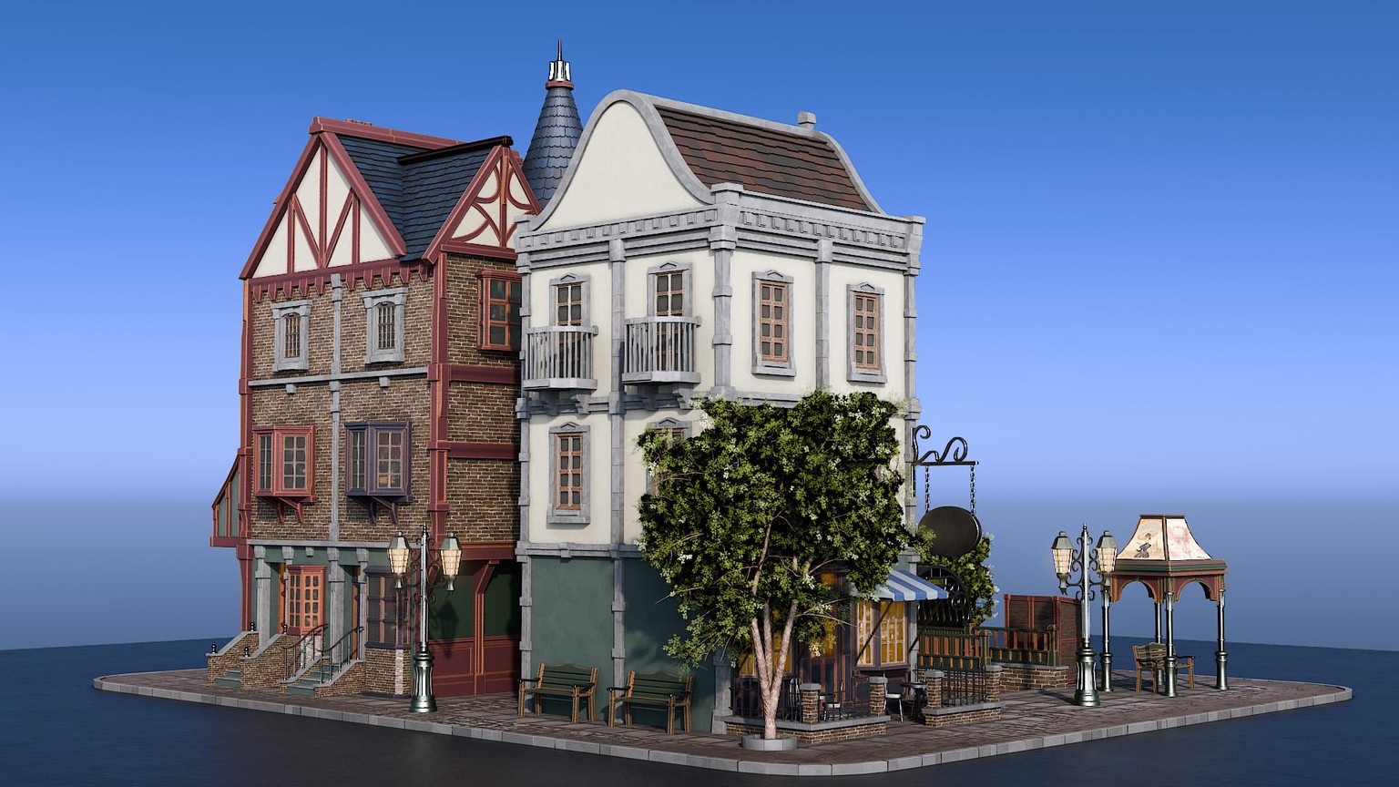 Victorian Street Scene - image 2 - student project