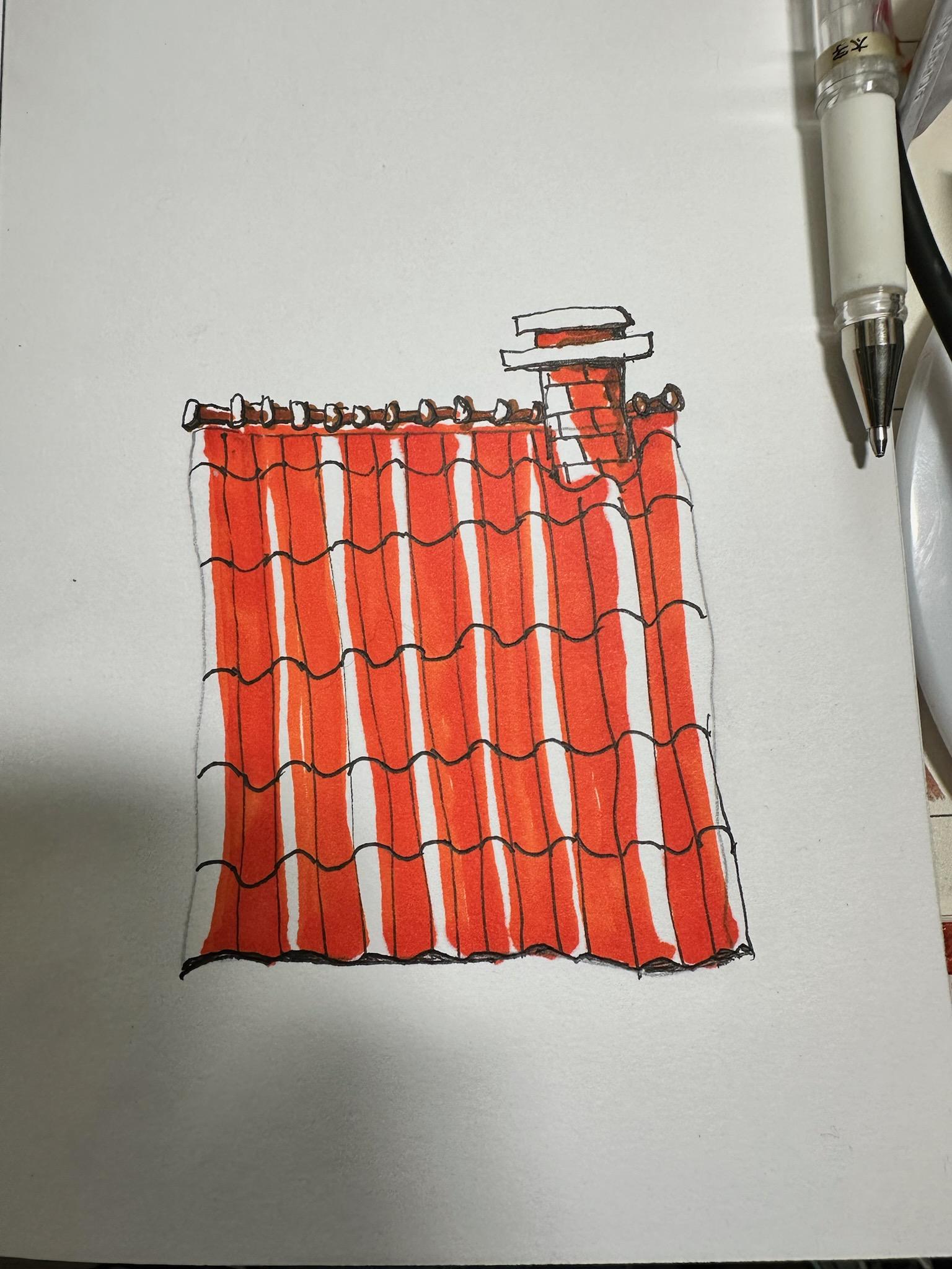 Brick wall and Roof - image 1 - student project