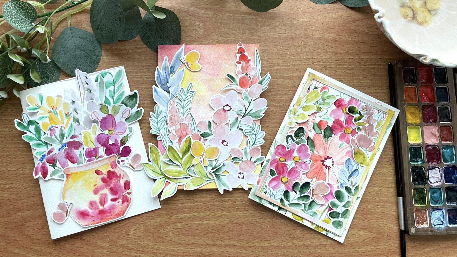 Joyful Watercolor Cards That Pop: A Creative Class for Beginners - image 2 - student project