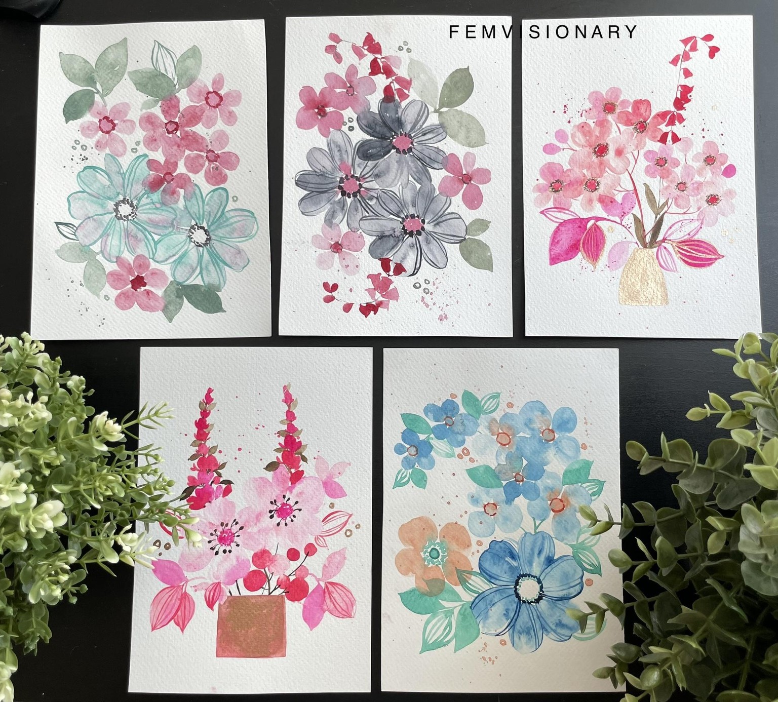 Pastel Florals for Beginners : 15 Day Watercolor Challenge - image 1 - student project