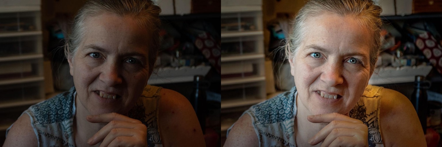 Taking a self portrait in a messy craft room - image 1 - student project