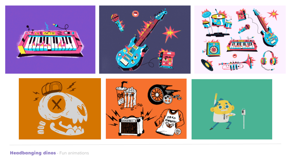 Headbanging Dinos - image 1 - student project