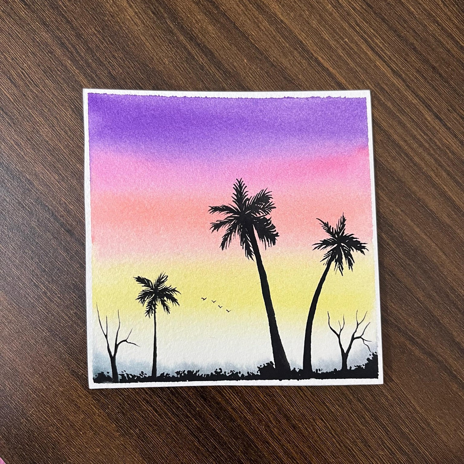 Watercolor Sunsets - image 1 - student project