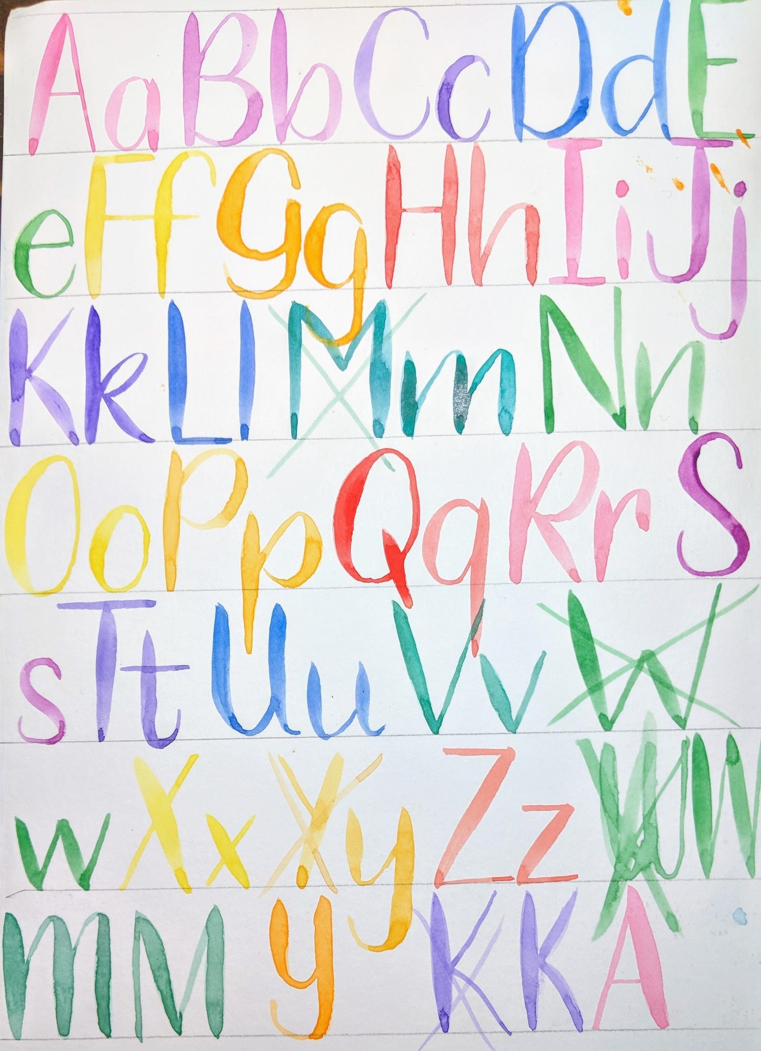 Watercolor Lettering - image 1 - student project