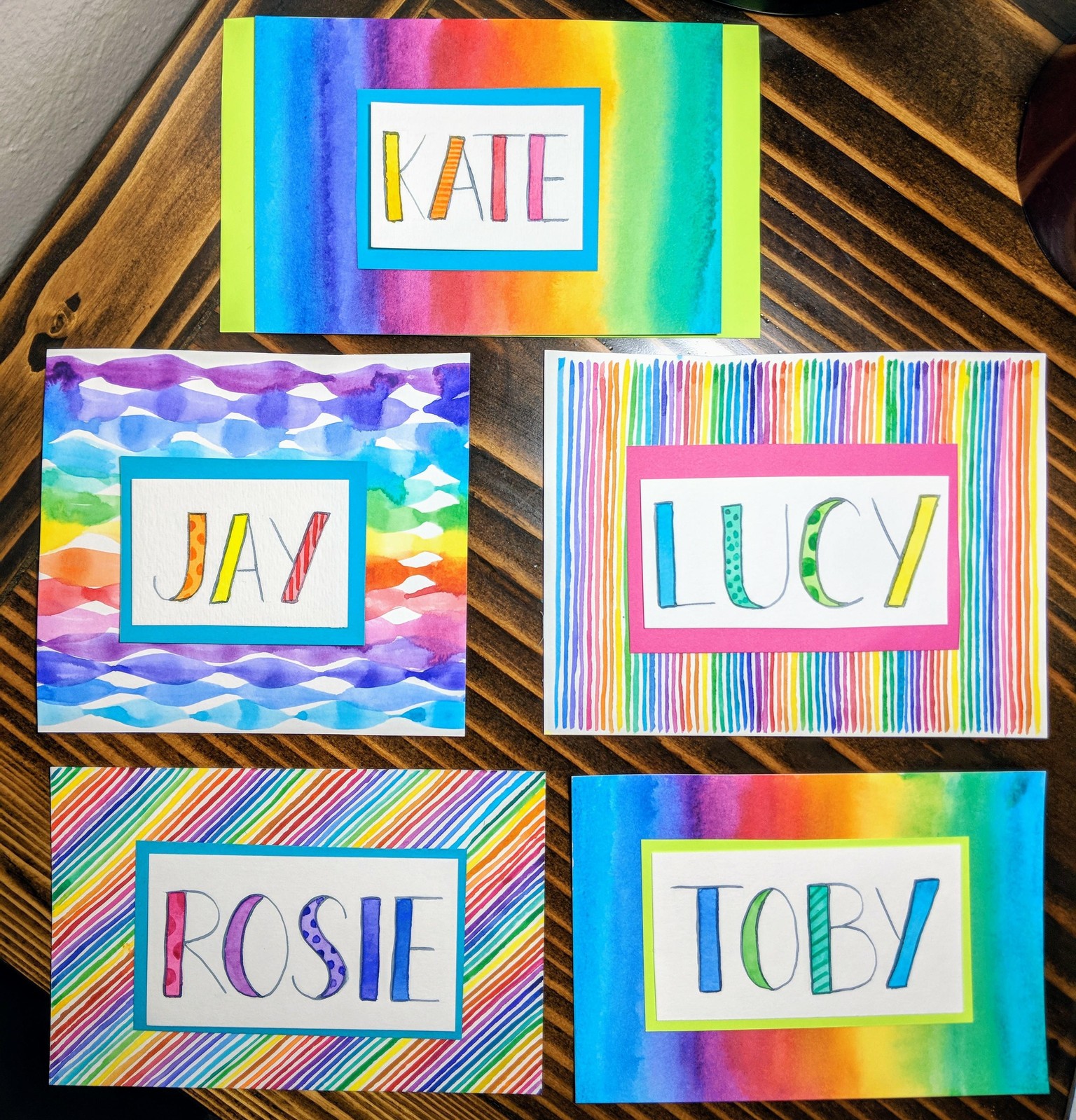 Watercolor Lettering - image 6 - student project