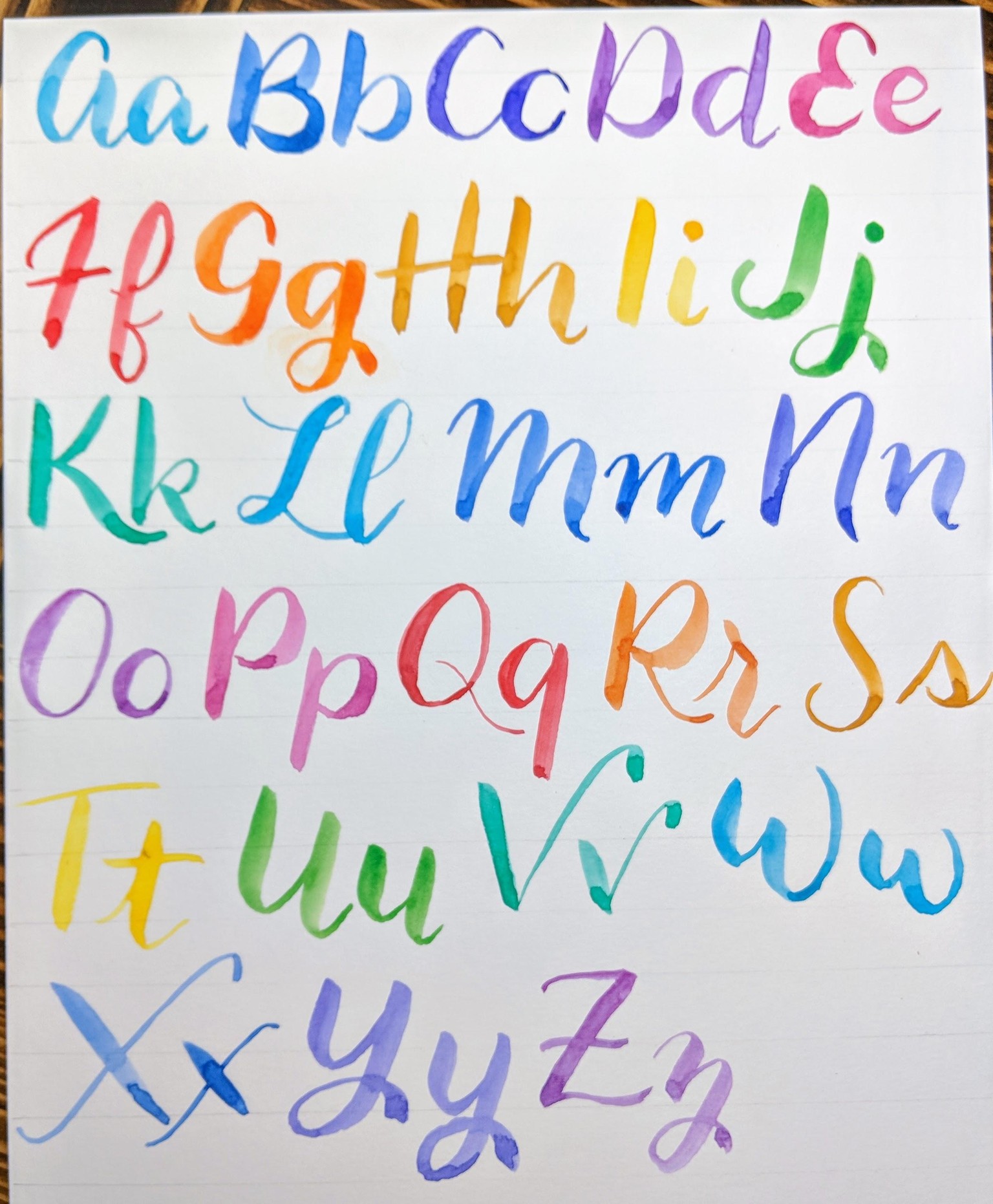Watercolor Lettering - image 2 - student project