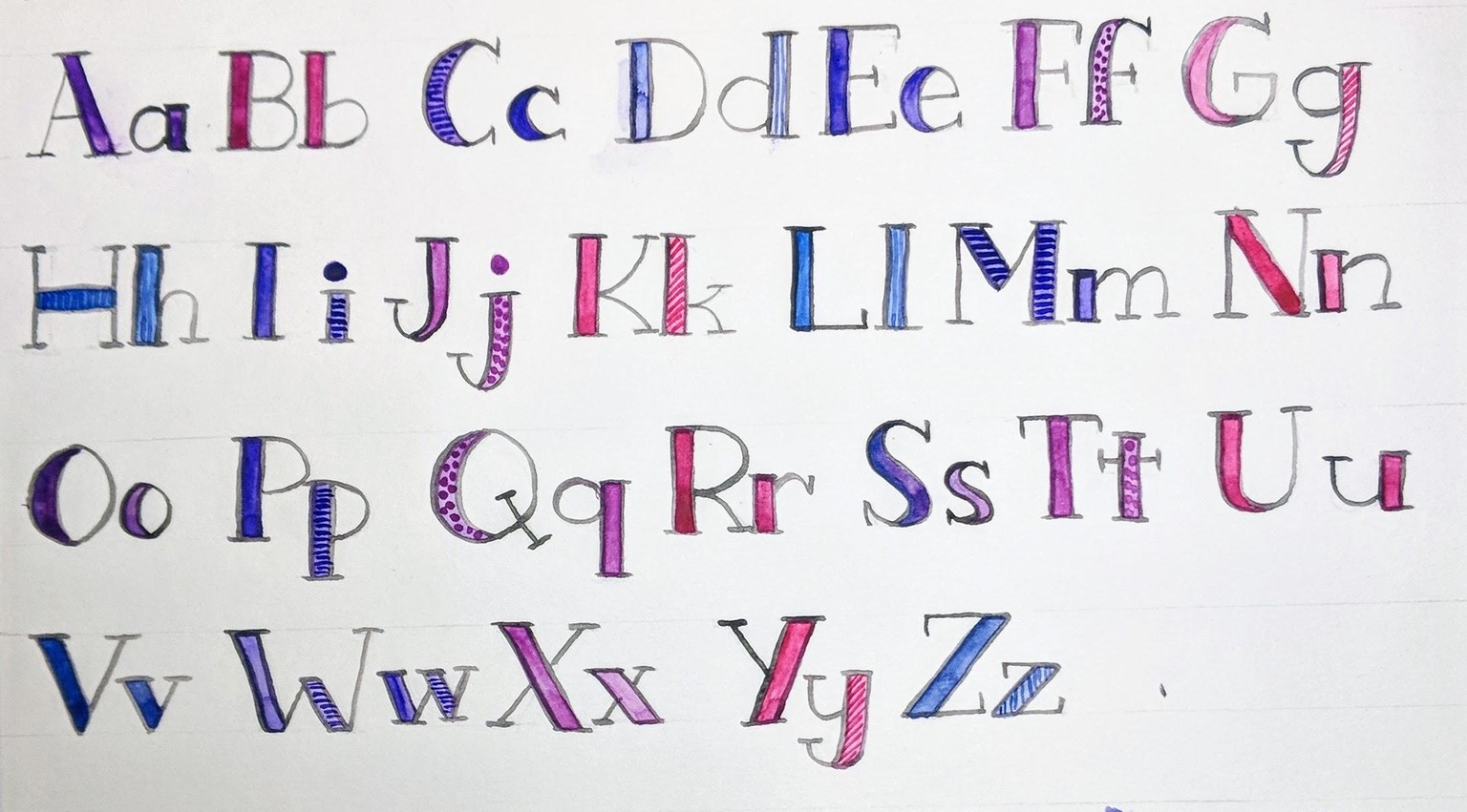 Watercolor Lettering - image 3 - student project