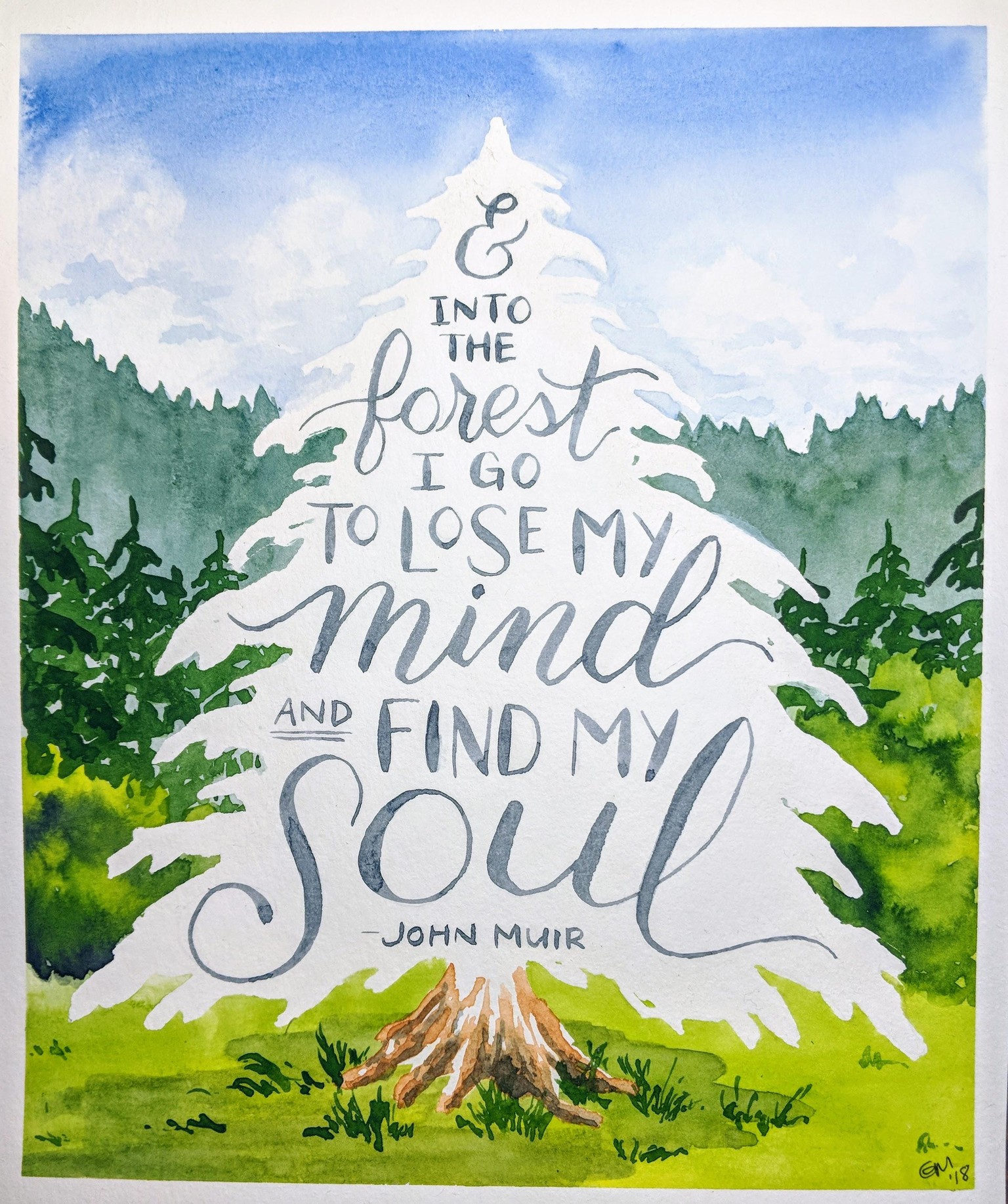 Watercolor Lettering - image 5 - student project