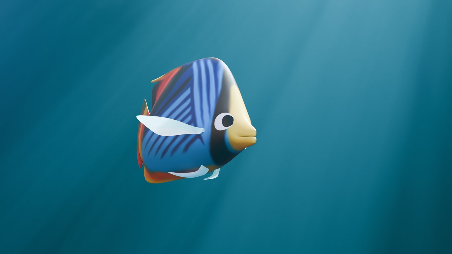 Threadfin Butterfly Fish - image 2 - student project