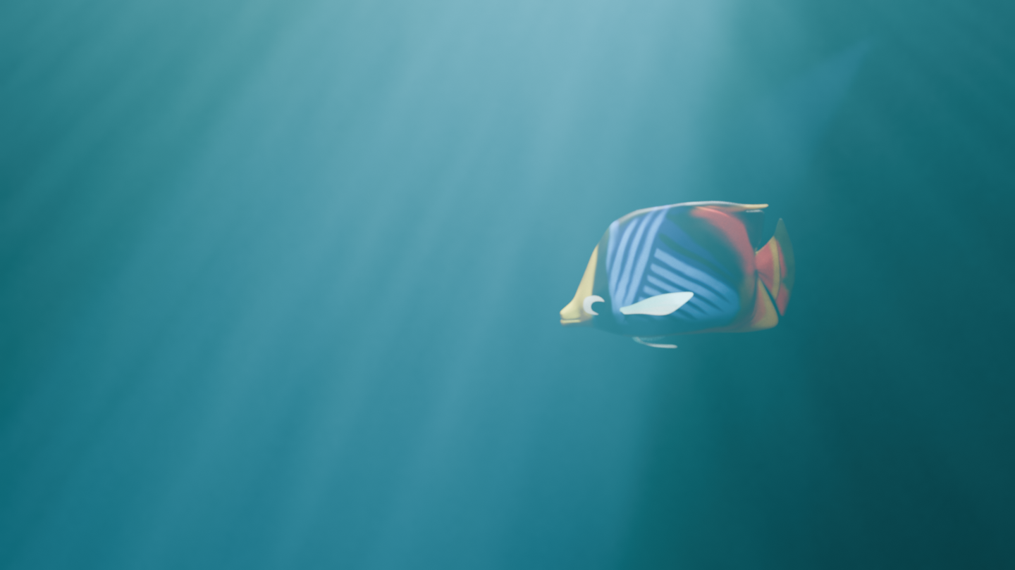 Theadfin Butterfly Fish - image 2 - student project