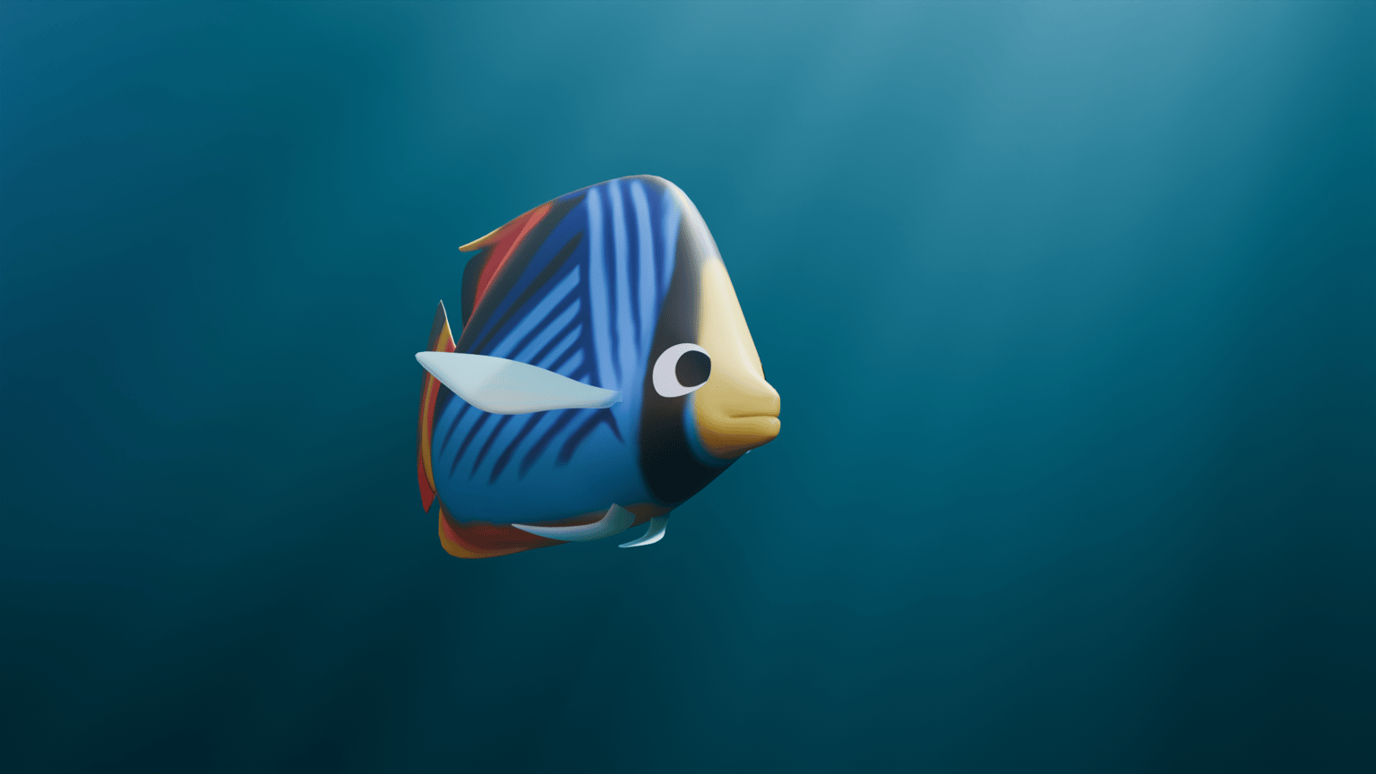 Threadfin Butterfly Fish - image 1 - student project