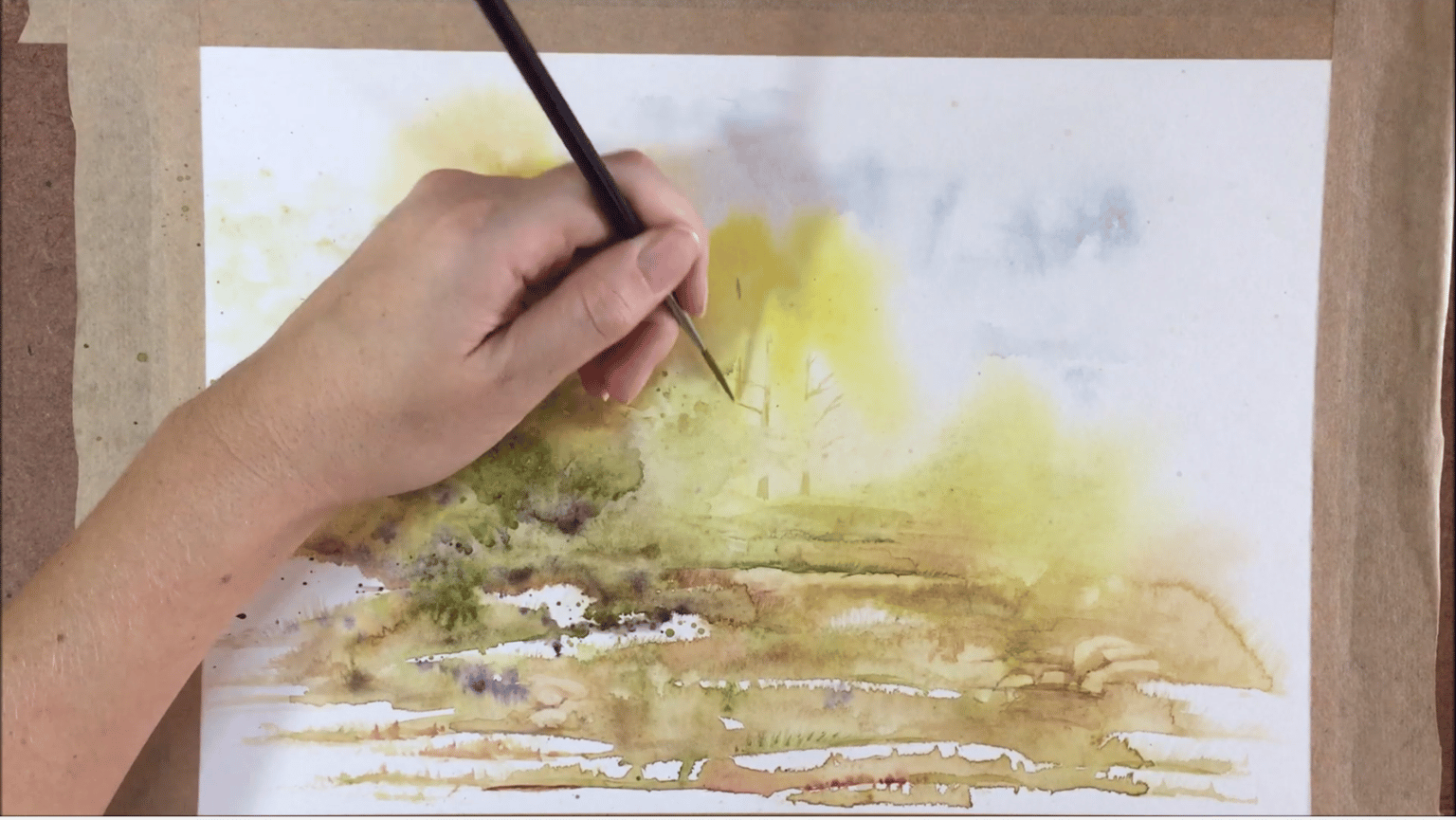 Spontaneous Watercolour Landscape 1 - image 3 - student project