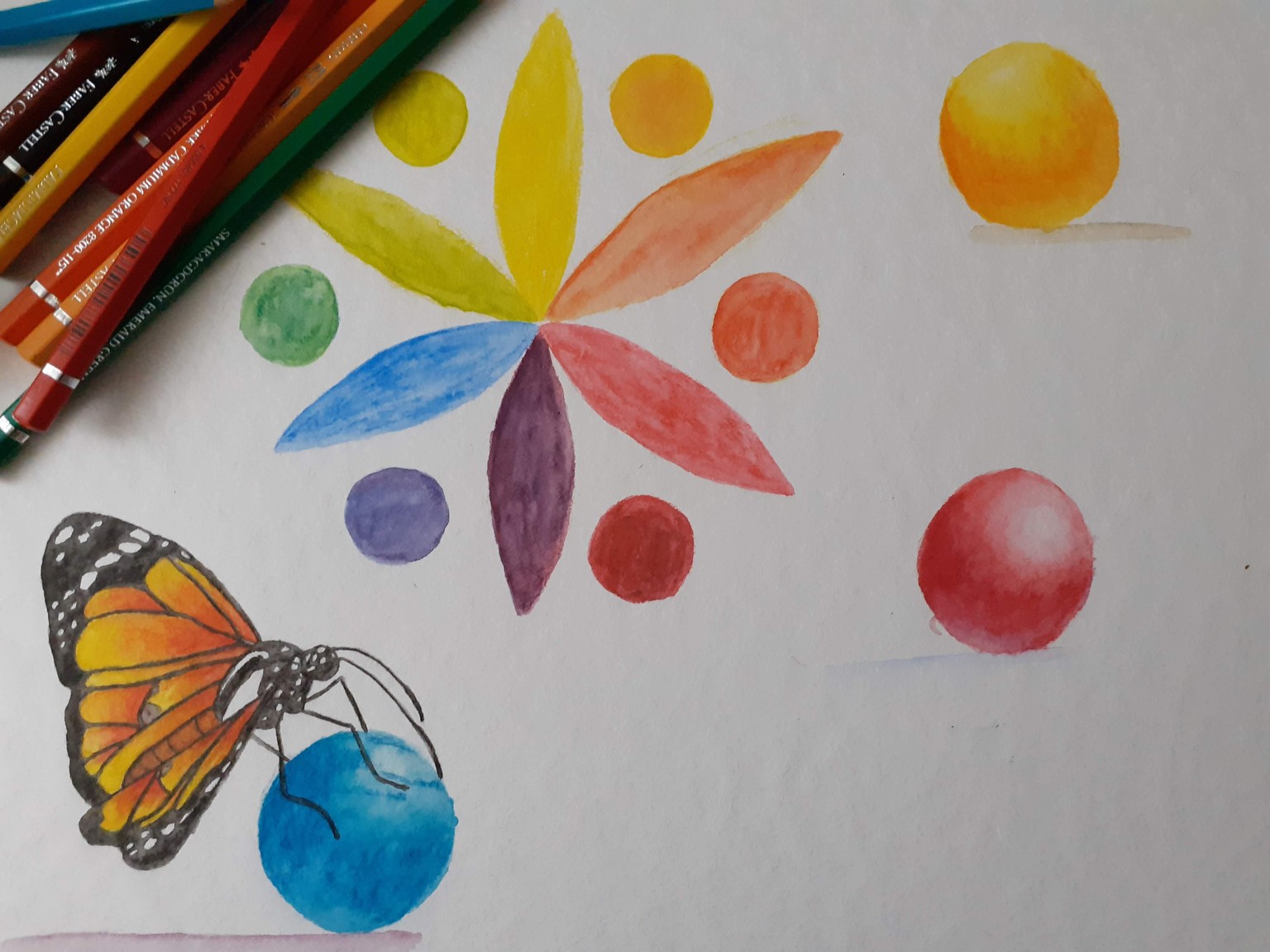 Watercolor pencil techniques - image 1 - student project