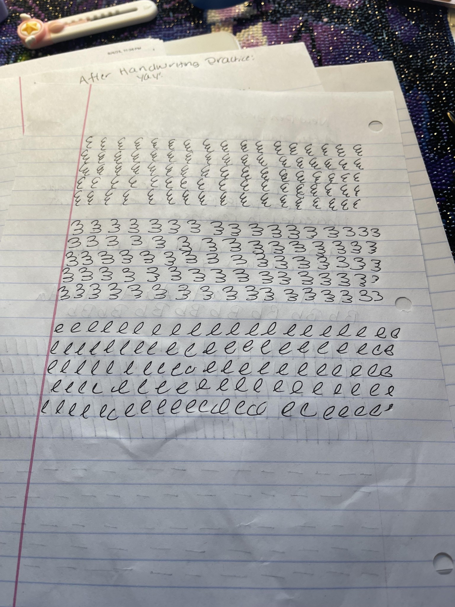 My handwriting practice has changed! - image 2 - student project
