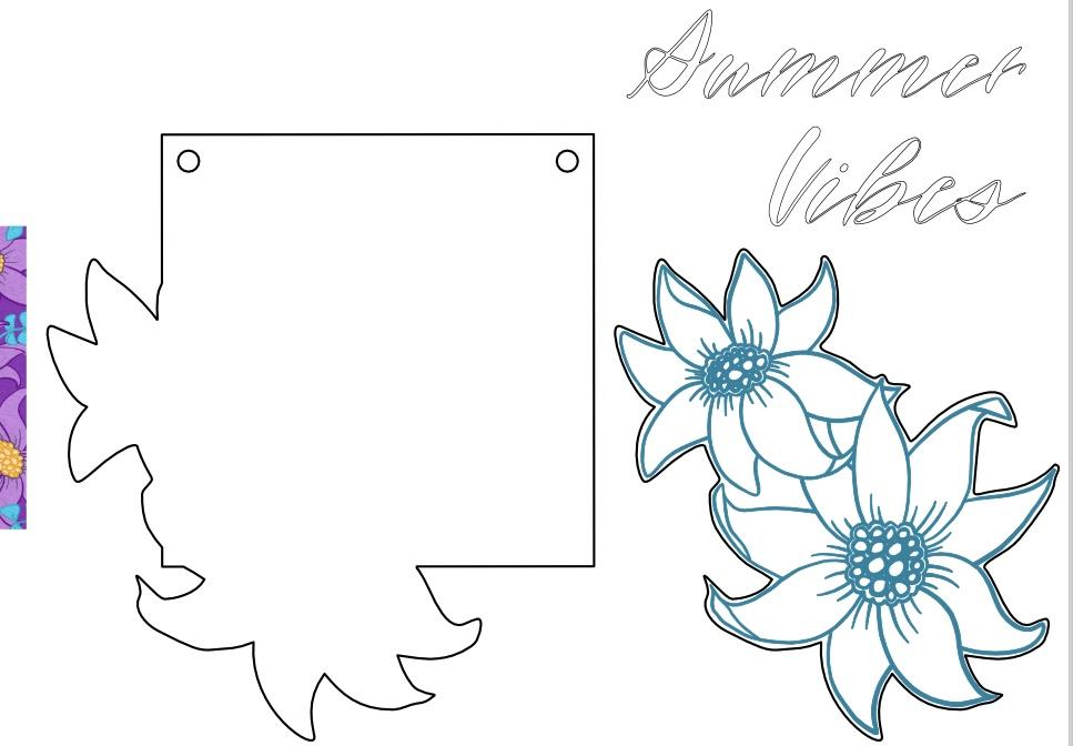 Into to SVG Laser Files- Summer Vibes Sign - image 1 - student project