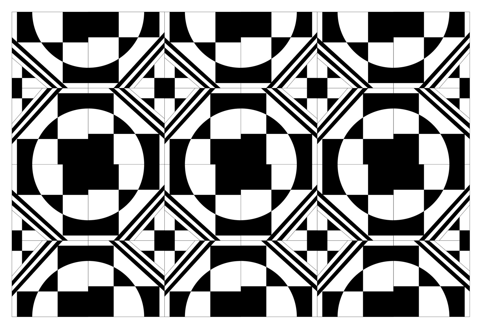 My first geometric patterns - image 3 - student project