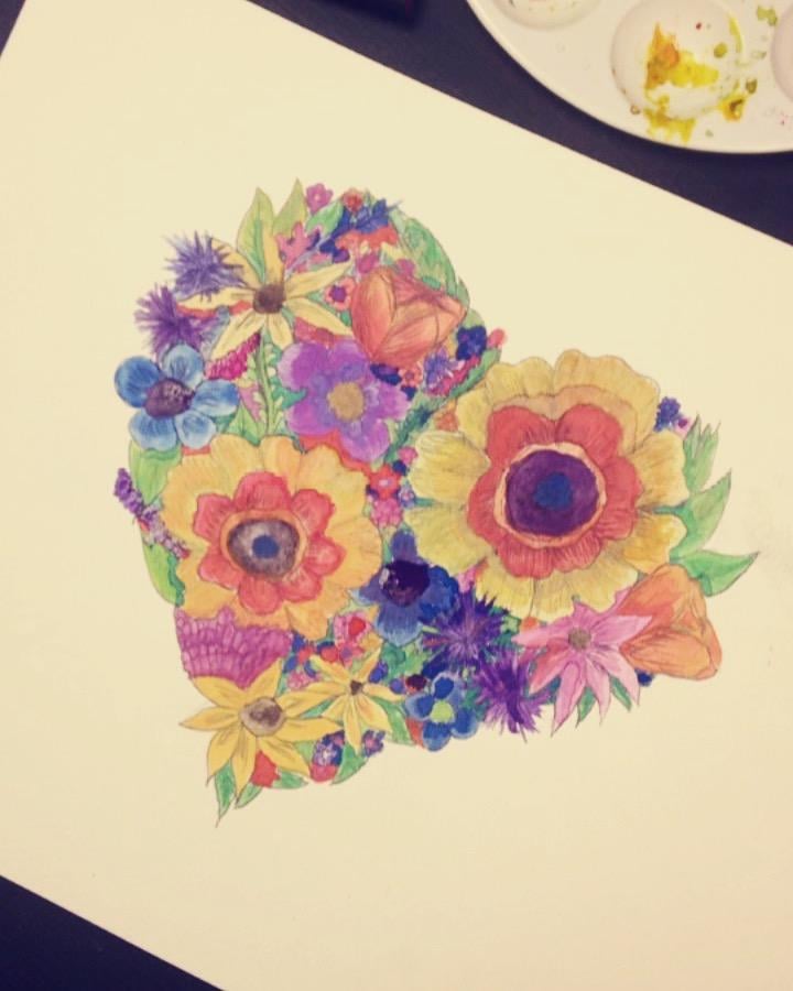 My floral heart - image 1 - student project